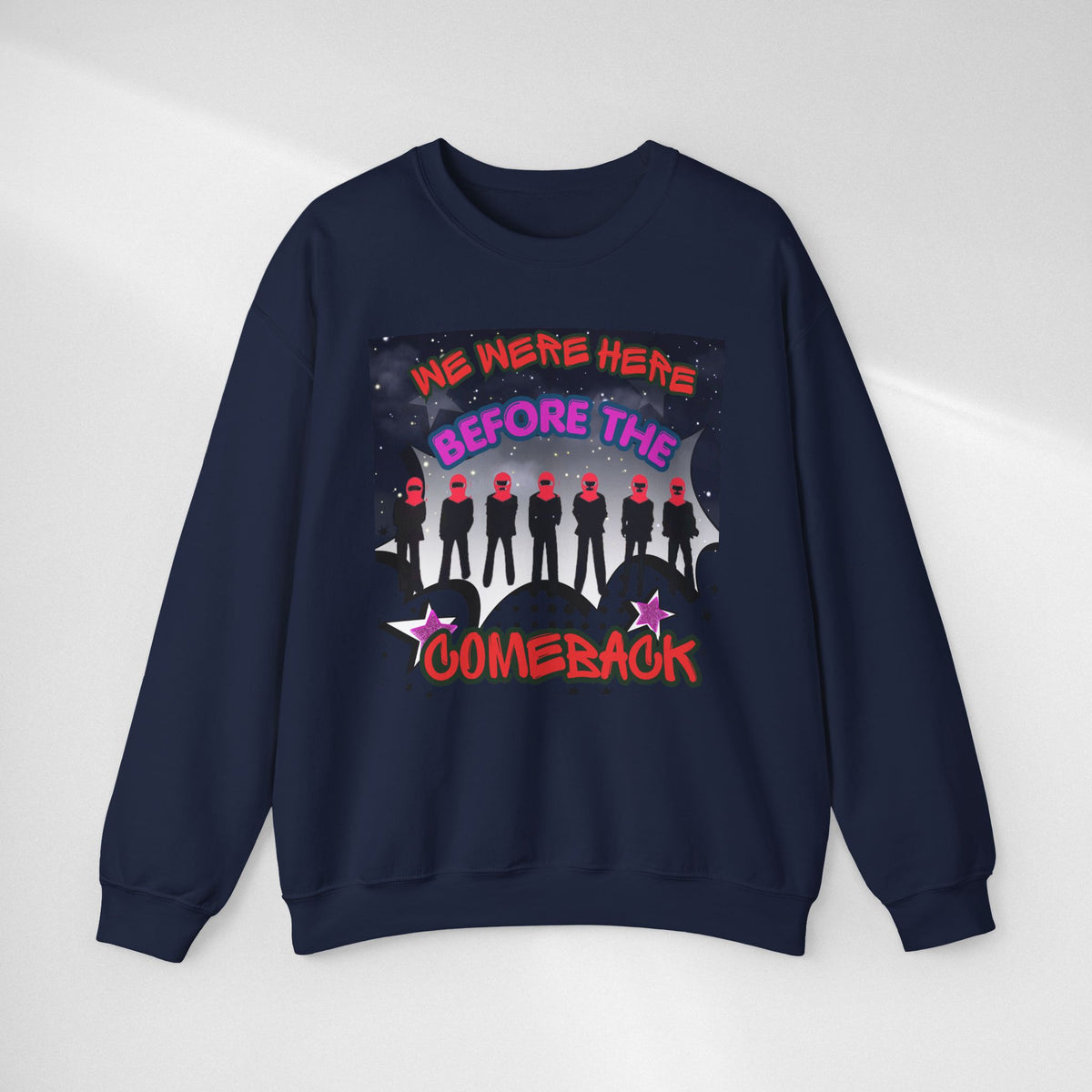 Crewneck Sweatshirt — BTS  the Comeback” Retro Pop Graphic