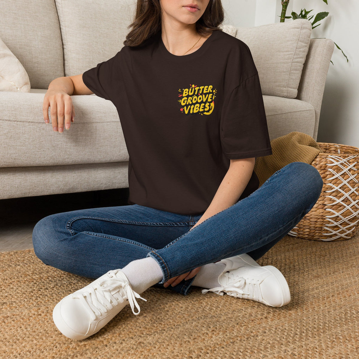 T-Shirt — "Butter Groove Vibes" Retro Graphic Tee