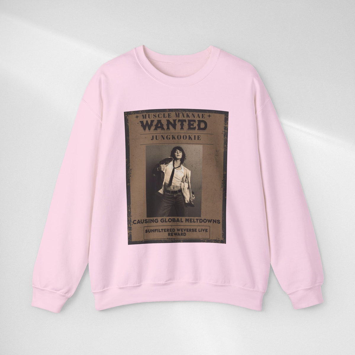 Wanted “Jungkook” Poster Crewneck Sweatshirt