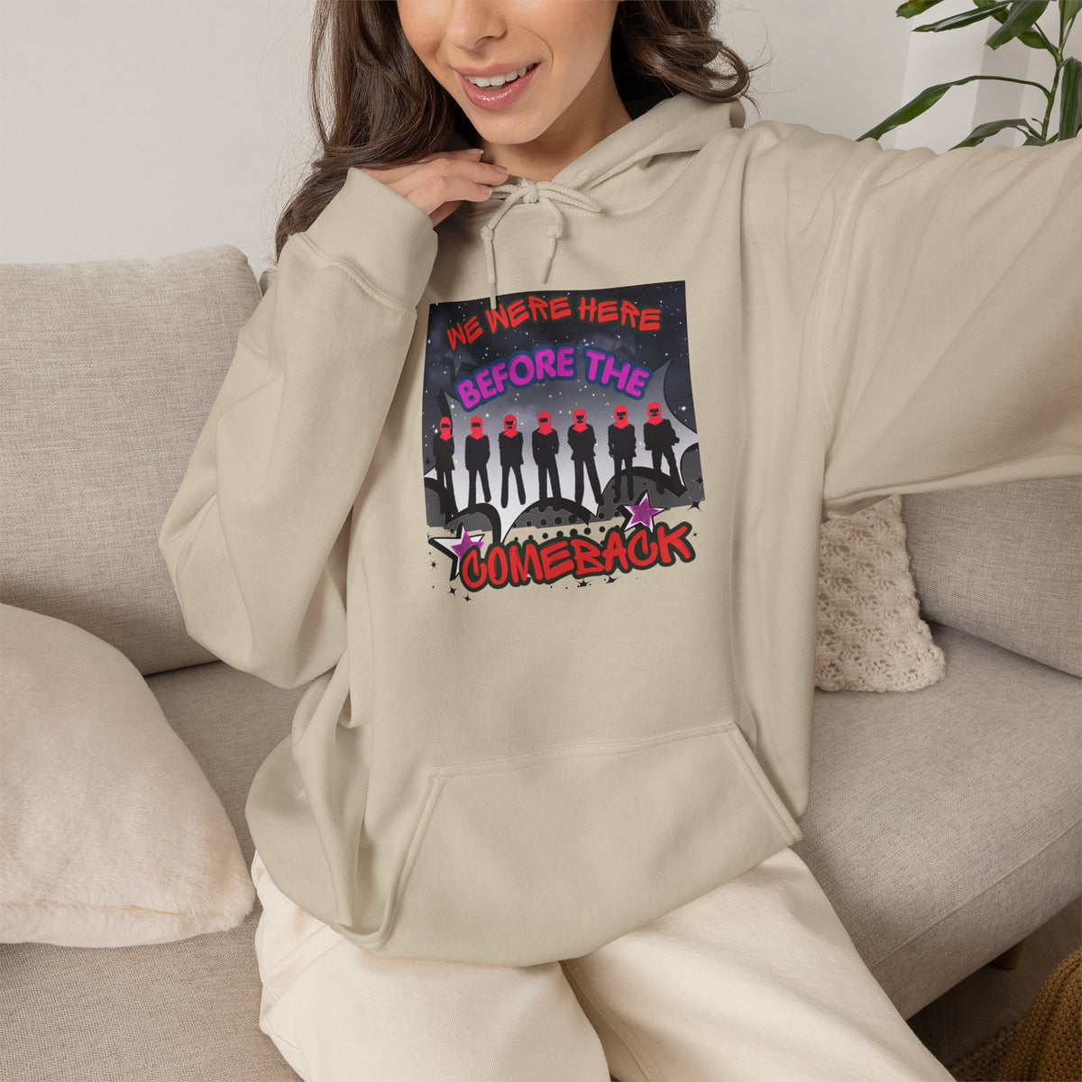 Hoodie — BTS  The Comeback" Retro Space Silhouette Hoodie