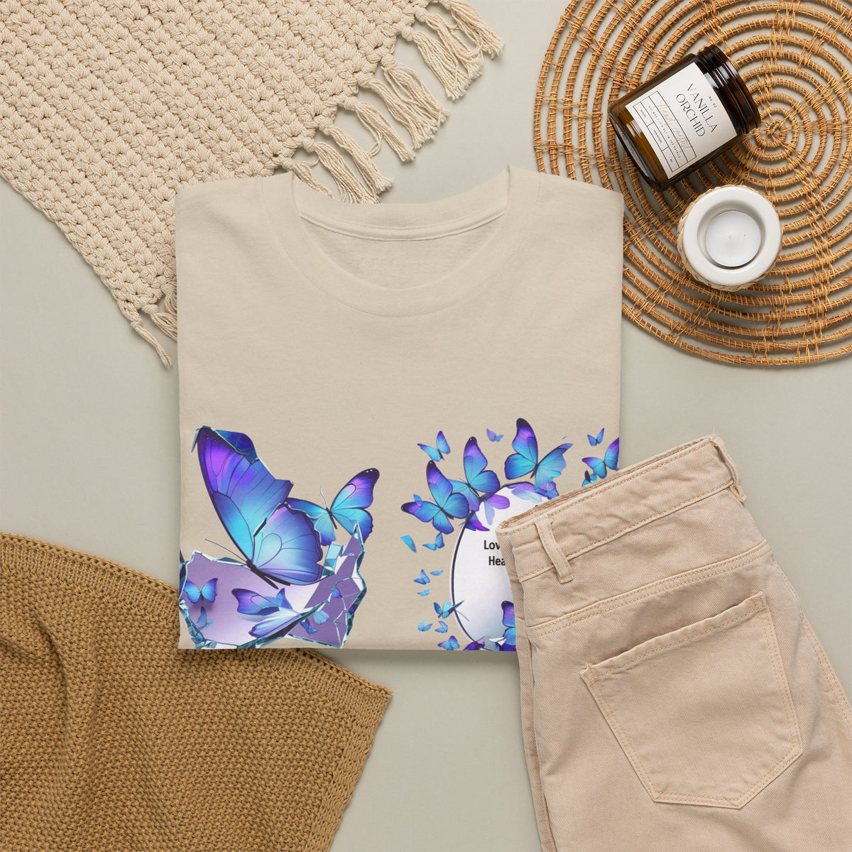 Butterfly Graphic Tee — BTS  Butterflies 'Beautiful' Design