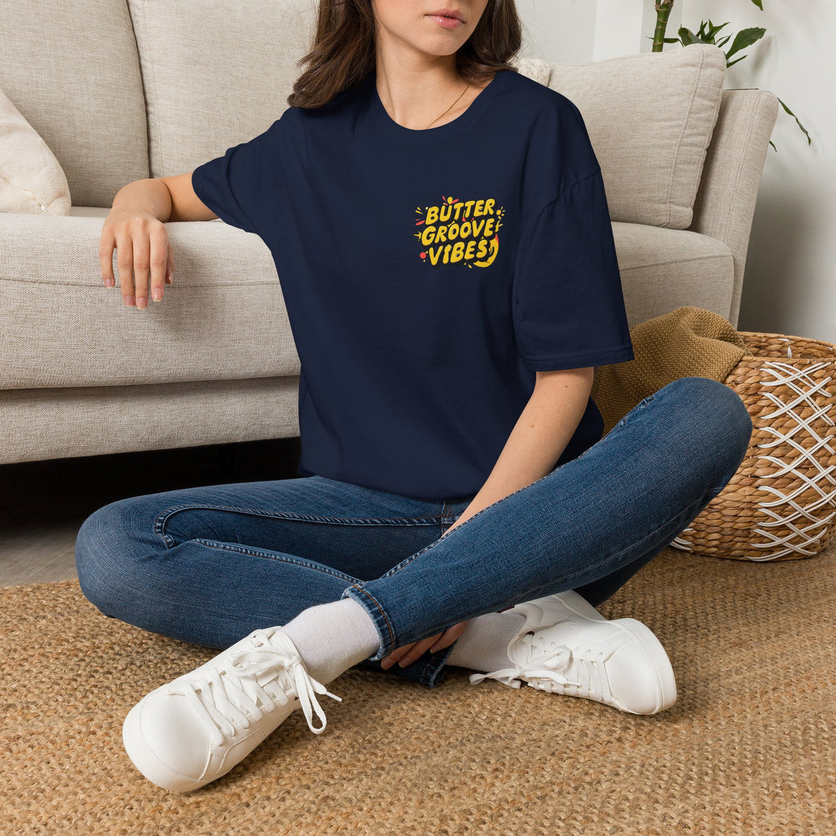 T-Shirt — "Butter Groove Vibes" Retro Graphic Tee