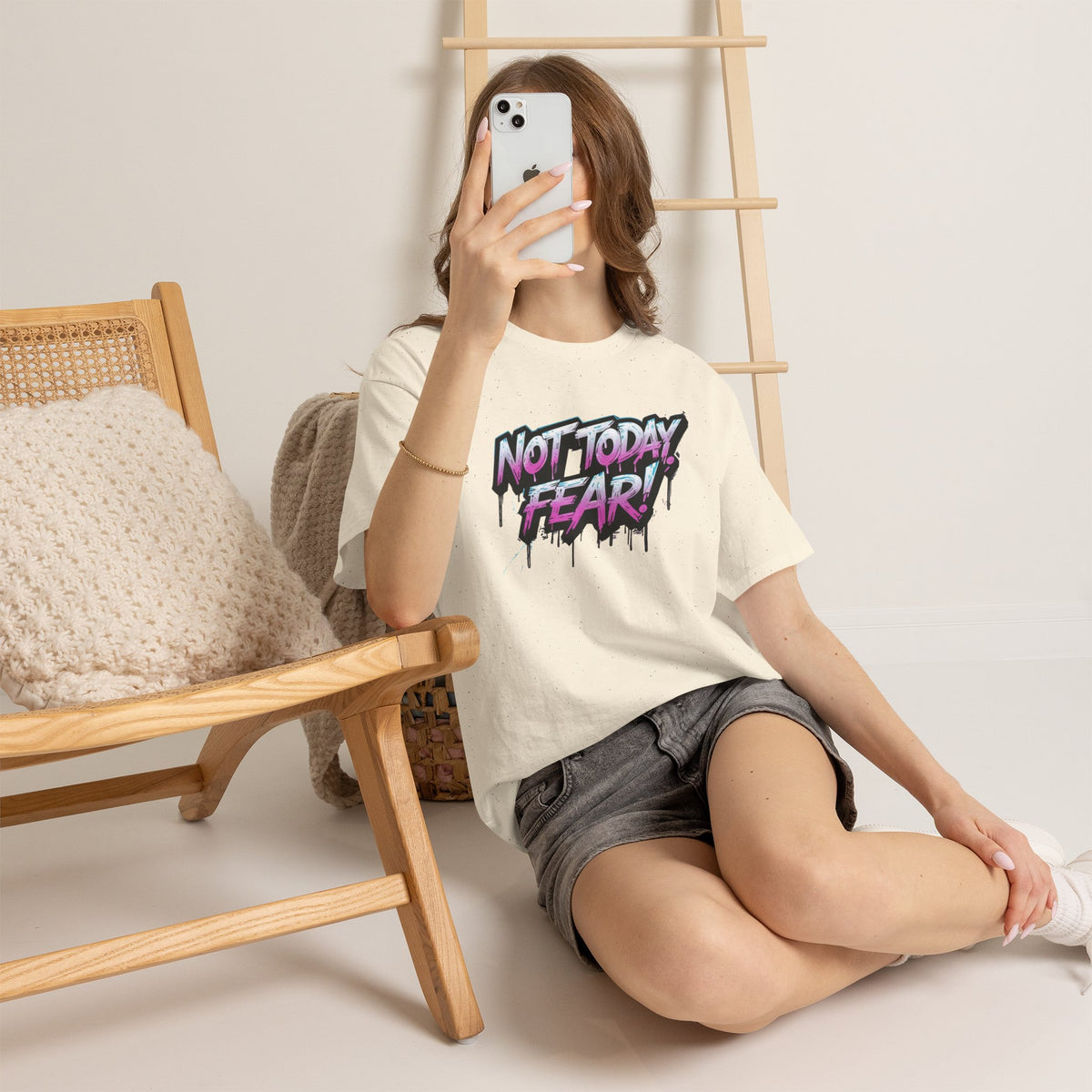 Not Today Fear! Graphic Tee — BTS  Motivational Streetwear