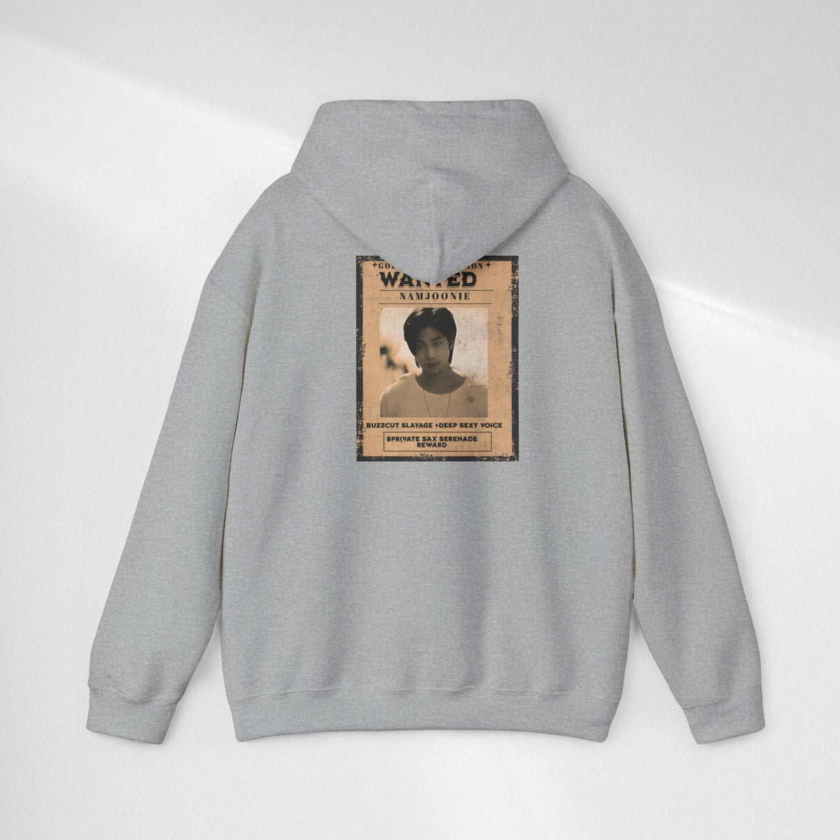 Wanted Namjoon Poster Hoodie — Vintage Photograph Graphic Sweatshirt