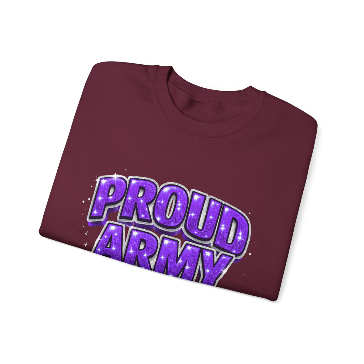 Proud Army Crewneck Sweatshirt — Support Pullover
