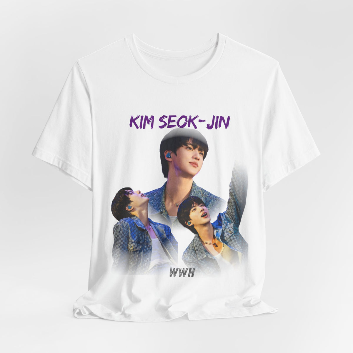 Jin (Kim Seok-jin) Fan Tee — K‑Pop BTS Portrait Graphic T‑Shirt