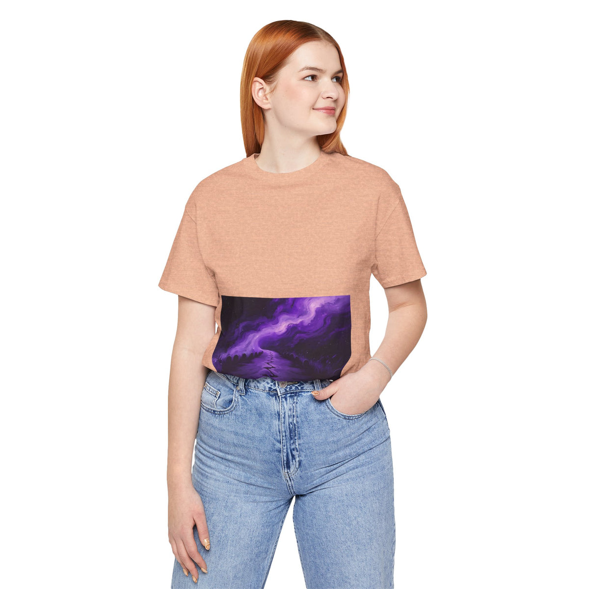 You Never Walk Alone Tee — Purple Nebula Graphic T-Shirt