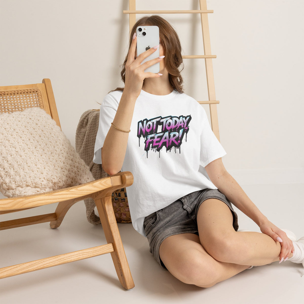 Not Today Fear! Graphic Tee — BTS  Motivational Streetwear
