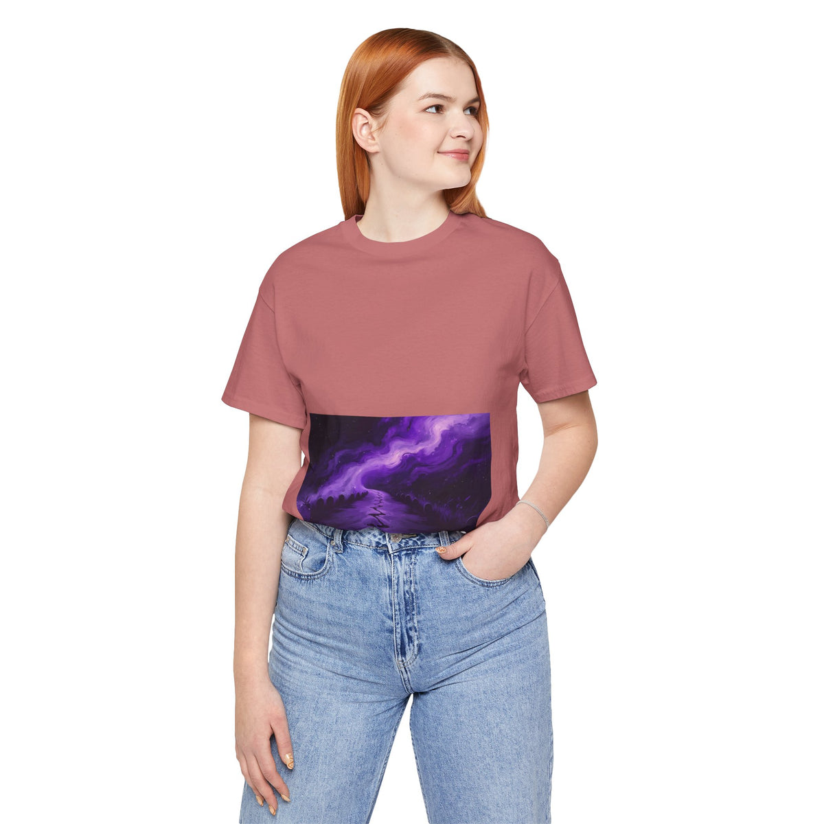 You Never Walk Alone Tee — Purple Nebula Graphic T-Shirt