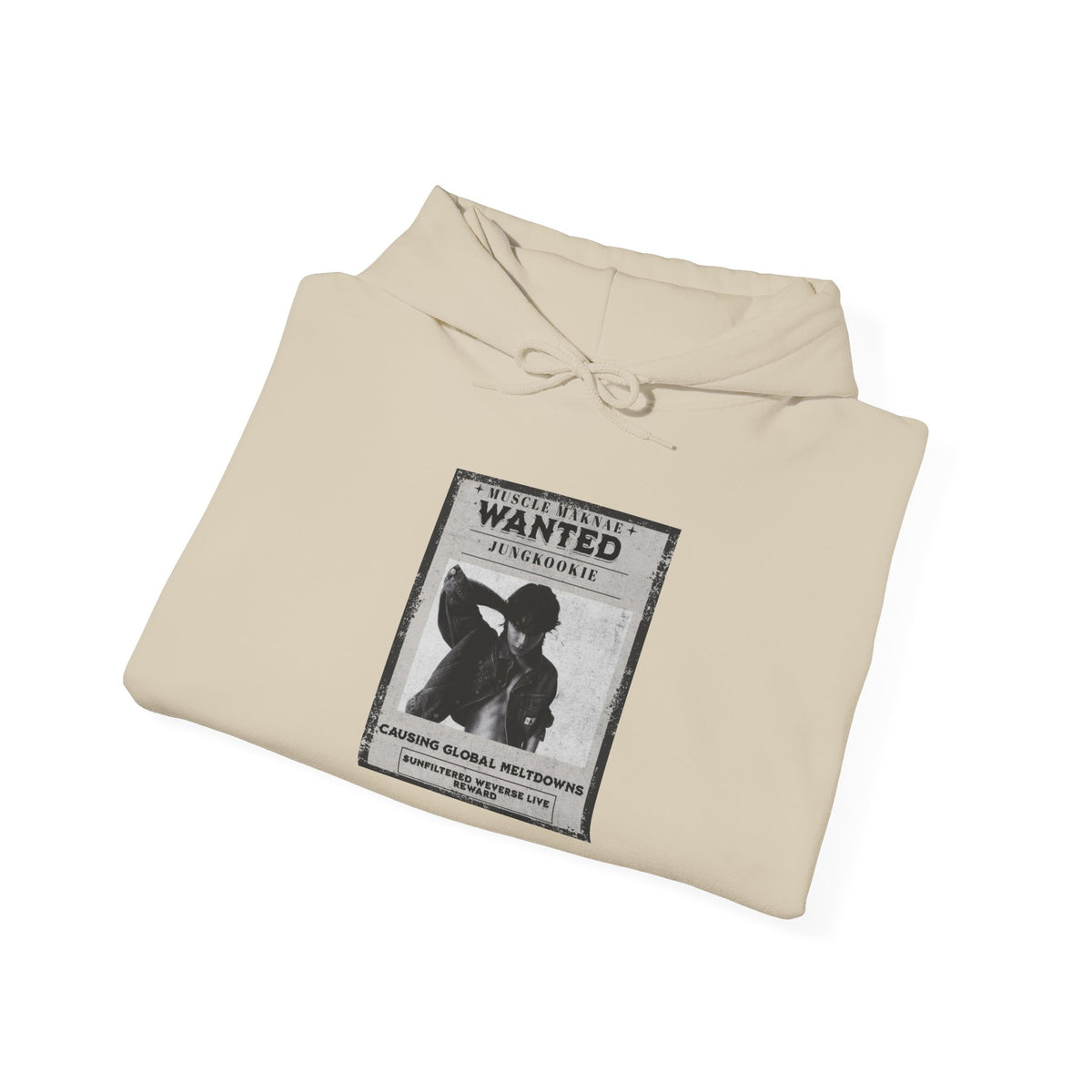 Hoodie - Vintage 'Wanted' Poster Graphic Pullover