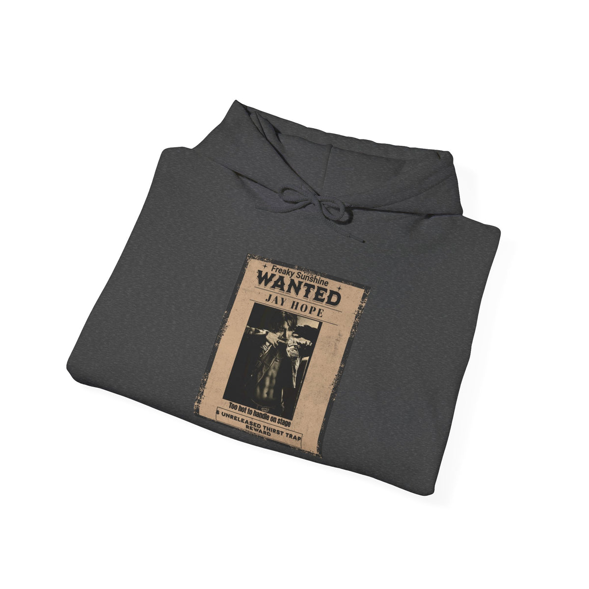Wanted Poster Hoodie - Vintage 'WANTED: Jay Hope' Graphic Sweatshirt