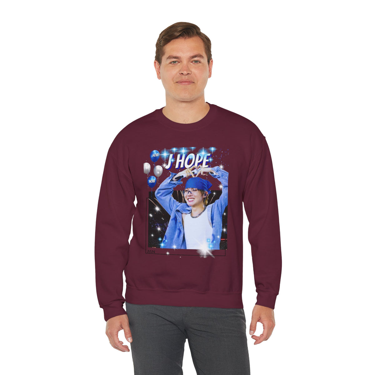 J-Hope 94 Photo Crewneck Sweatshirt — K-Pop BTS Fan Pullover