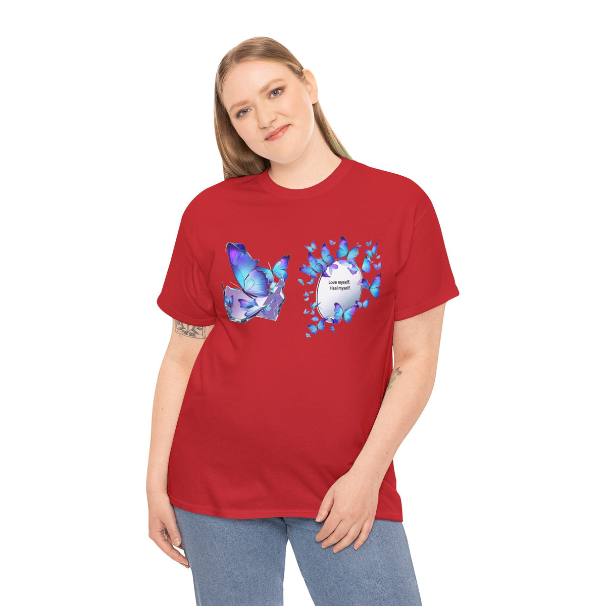 Butterfly Graphic Tee — BTS  Butterflies 'Beautiful' Design