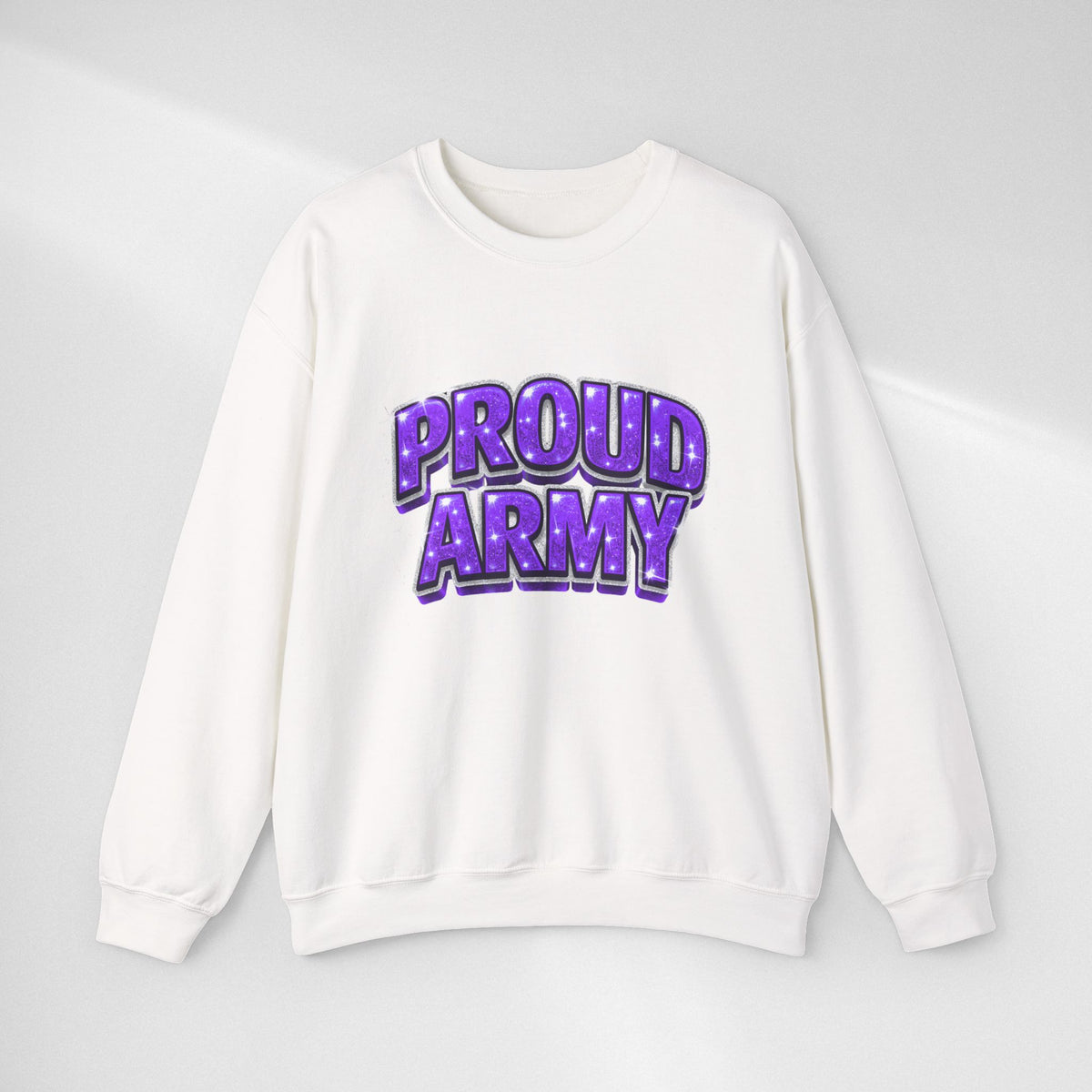 Proud Army Crewneck Sweatshirt — Support Pullover