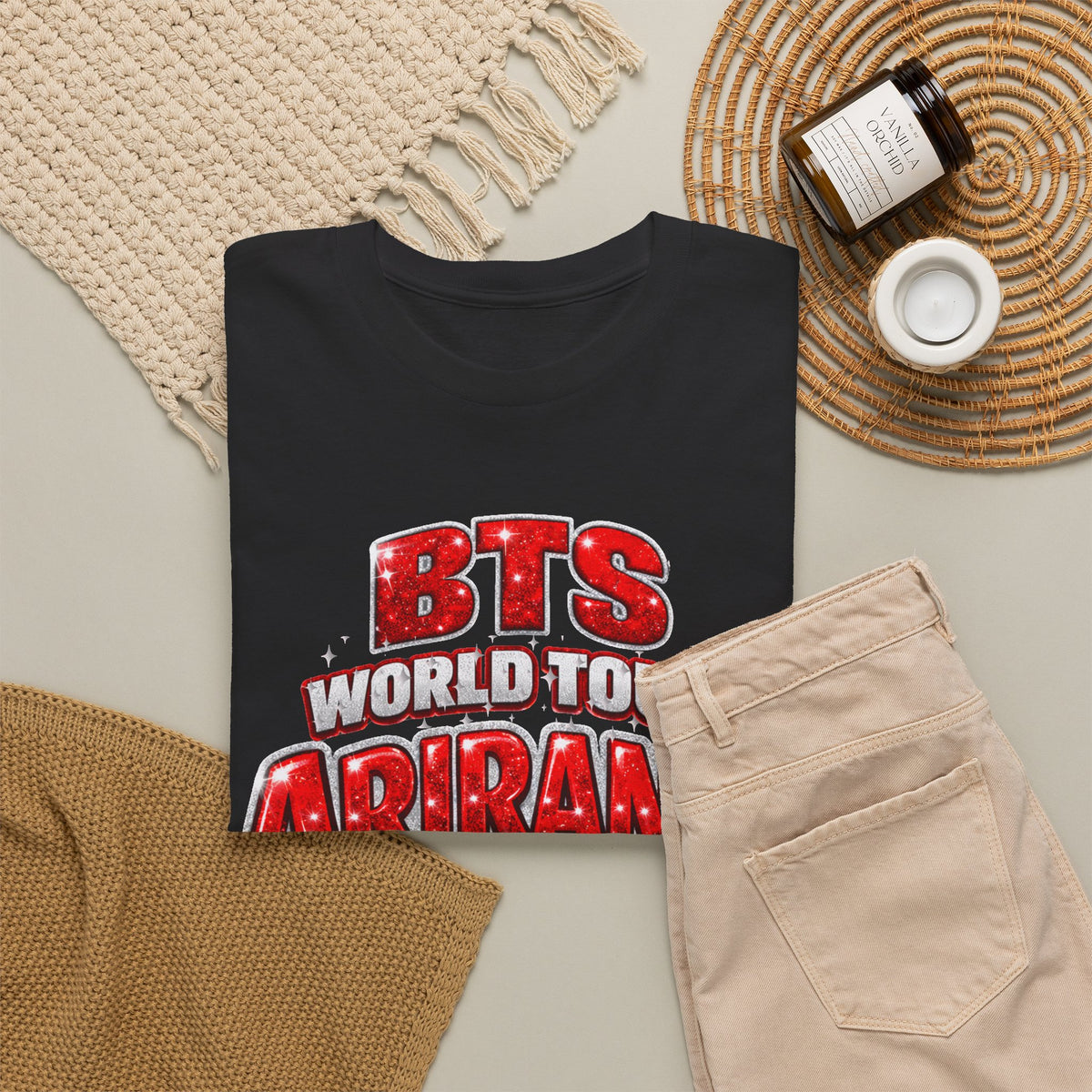BTS World Tour 'Arirang' T-Shirt —BTS  K-Pop Concert Tee