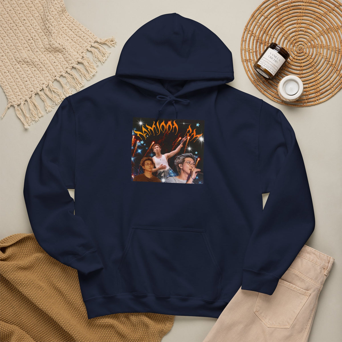 RM Photo Hoodie — Custom Back Number "94" Music Fan Pullover