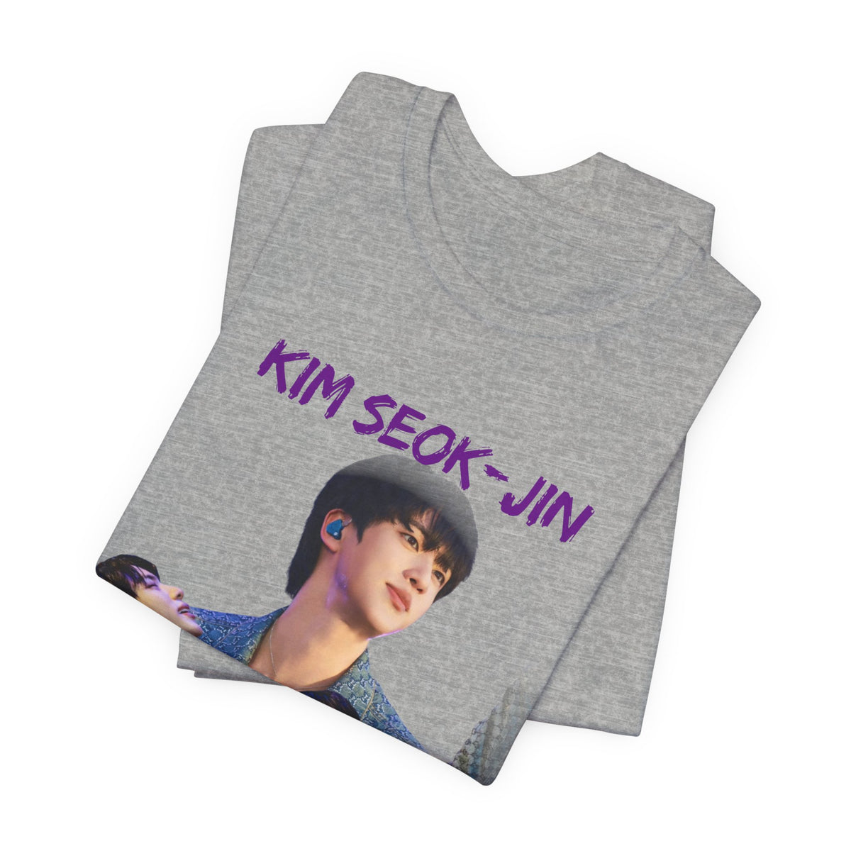 Jin (Kim Seok-jin) Fan Tee — K‑Pop BTS Portrait Graphic T‑Shirt