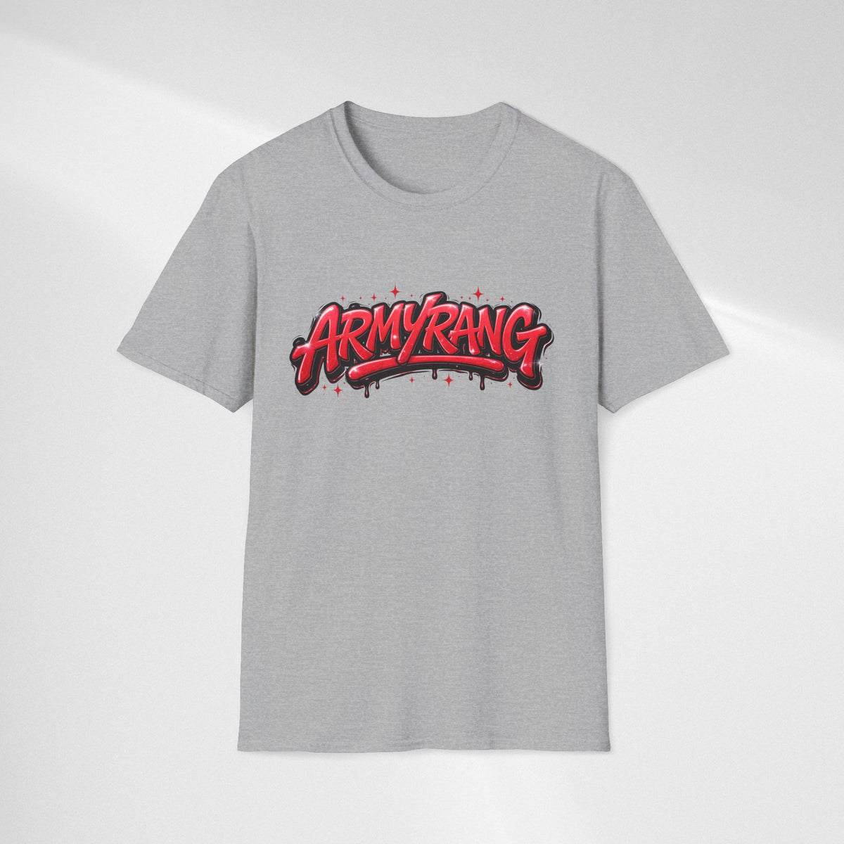 ArmyRang Graphic T-Shirt — Red Graffiti Streetwear Tee