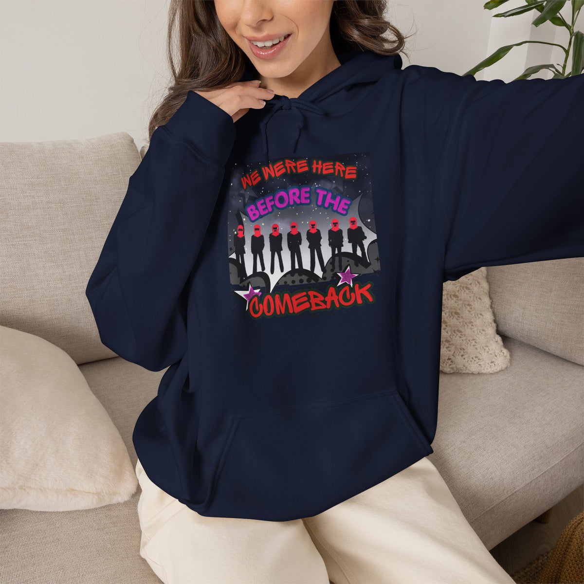 Hoodie — BTS  The Comeback" Retro Space Silhouette Hoodie