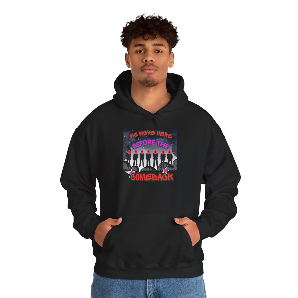 Hoodie — BTS  The Comeback" Retro Space Silhouette Hoodie