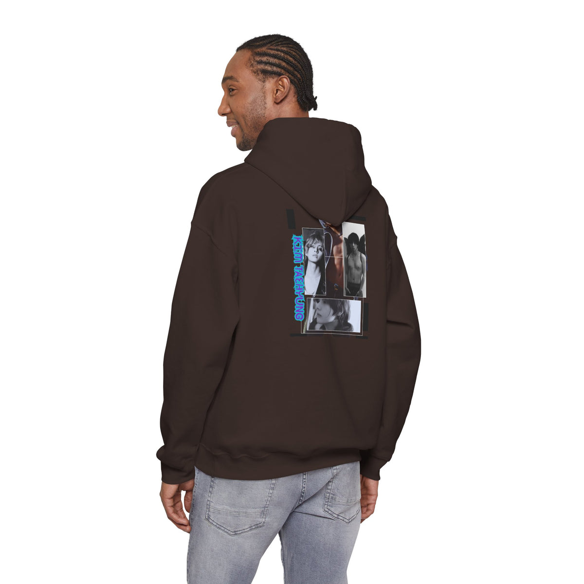 Graphic Hoodie — Photo Collage Streetwear "KIM TAEHYUNG"