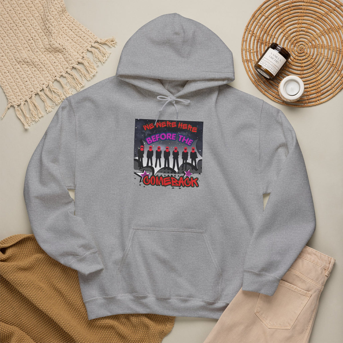 Hoodie — BTS  The Comeback" Retro Space Silhouette Hoodie