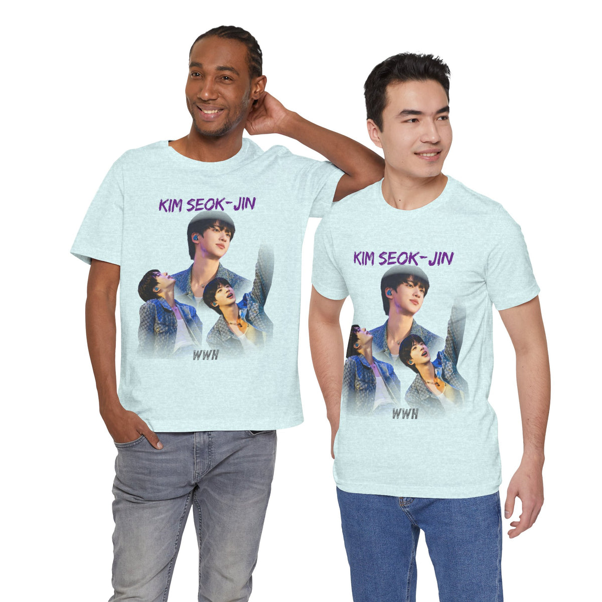 Jin (Kim Seok-jin) Fan Tee — K‑Pop BTS Portrait Graphic T‑Shirt