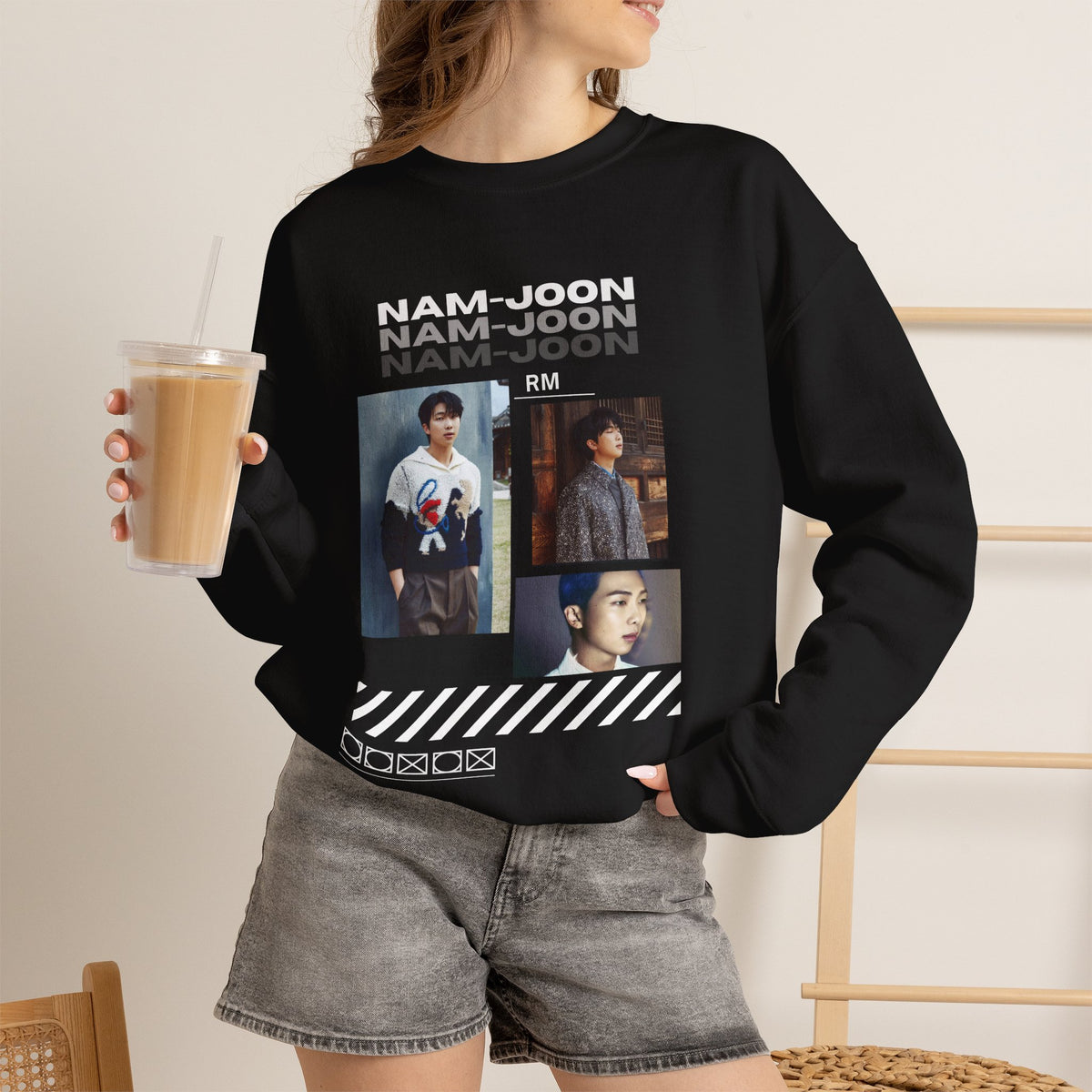 RM (Nam-joon) Photo Collage Crewneck Sweatshirt