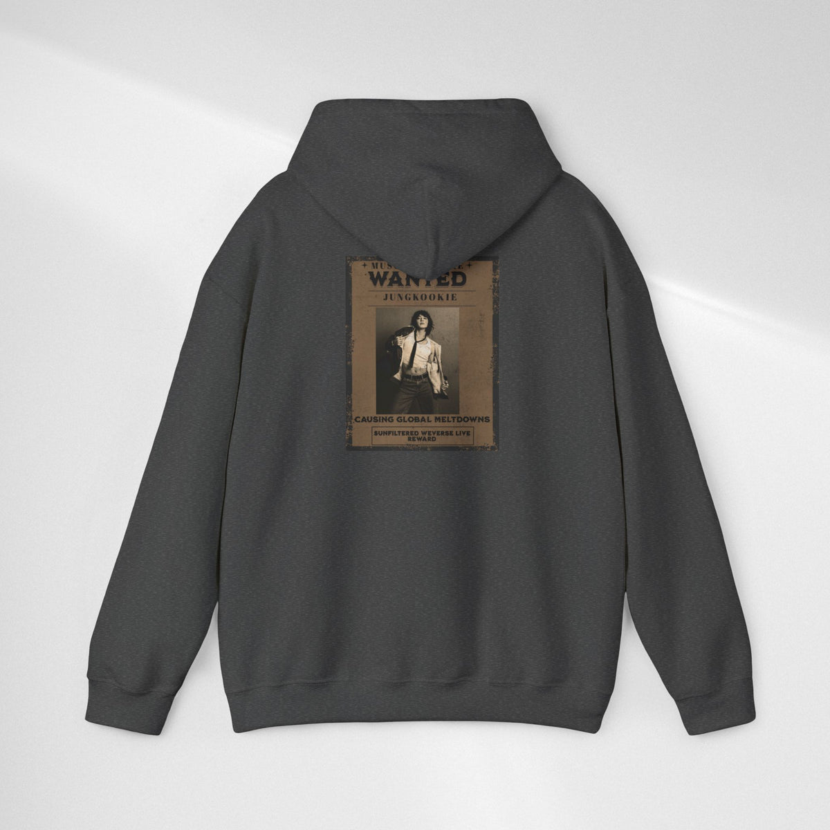 Hoodie - Vintage 'Wanted' Poster Graphic Pullover