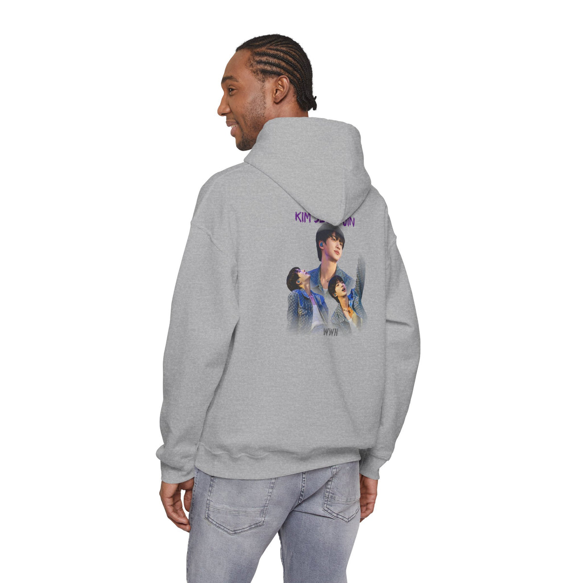 Kim Seok-jin (Jin) Photo Collage Hoodie — K-Pop Idol Fan Sweatshirt