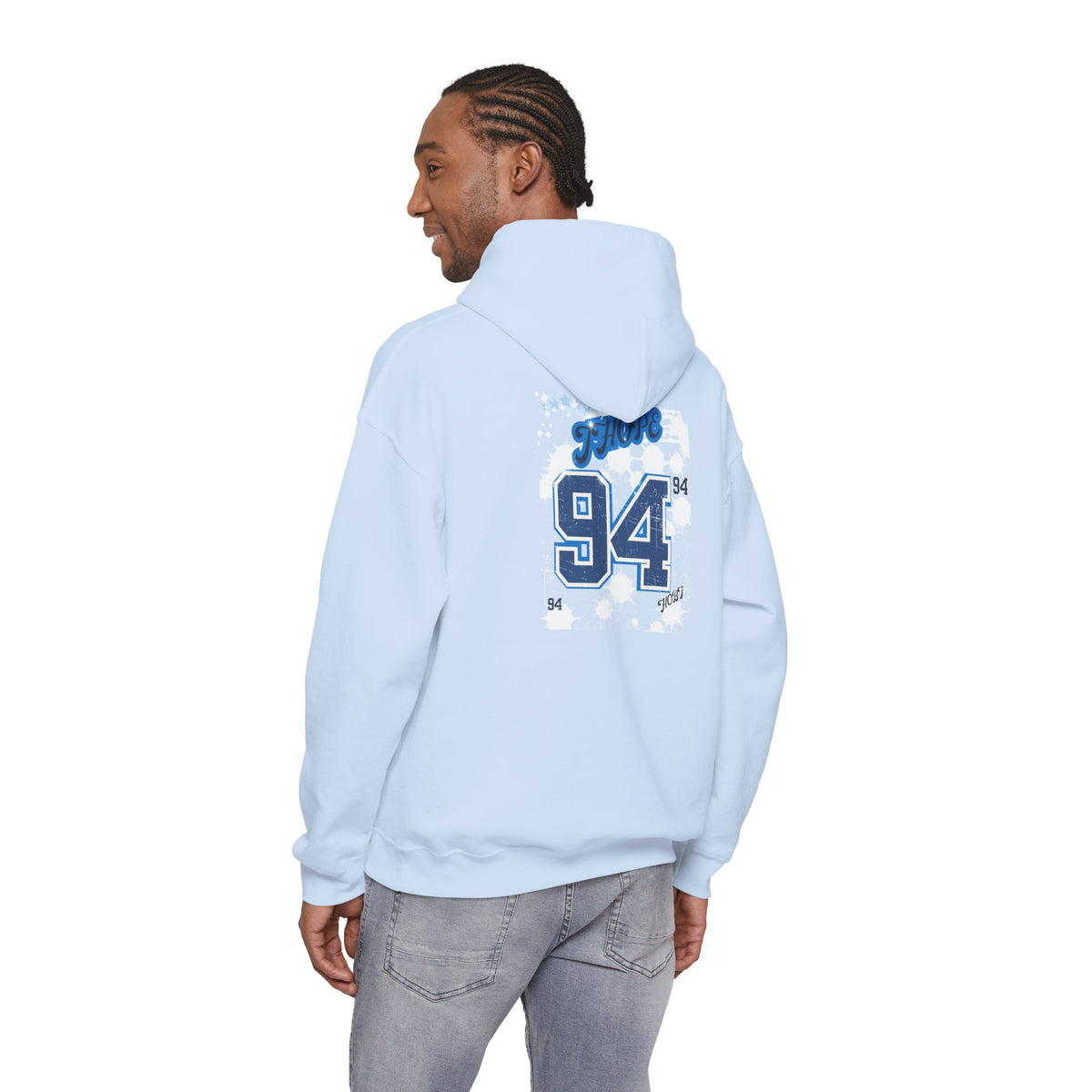 J-Hope 94 Blue Graphic Hoodie