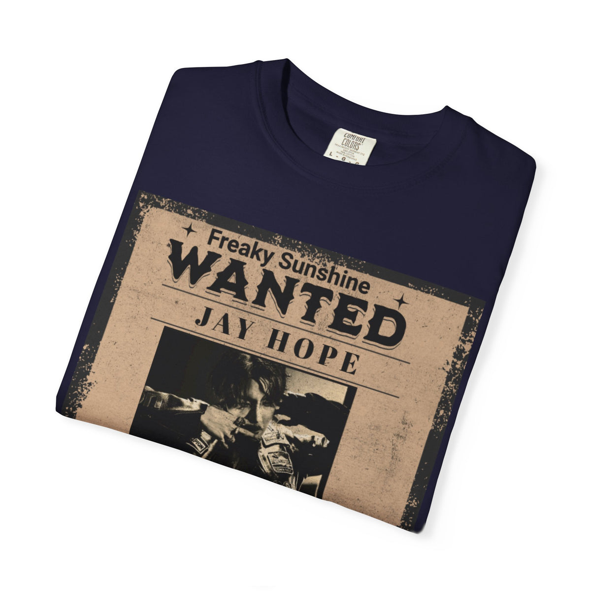 Wanted Poster Graphic T-Shirt — "Freaky Sunshine: Jay Hope" Vintage Style