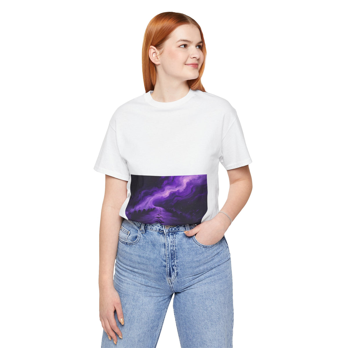 You Never Walk Alone Tee — Purple Nebula Graphic T-Shirt