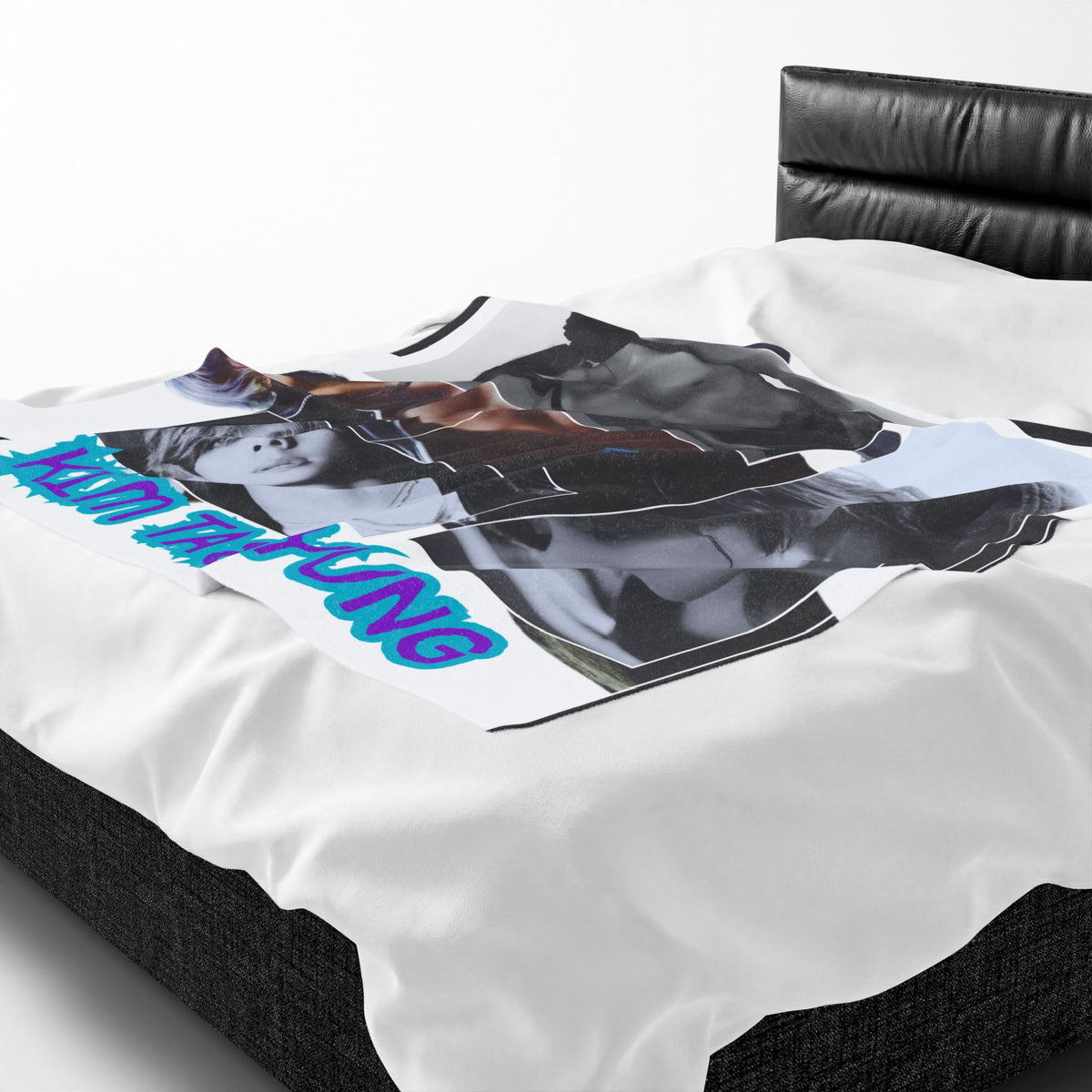 Velveteen Plush Blanket – KIM TAEHYUNG Photo Collage Soft Throw
