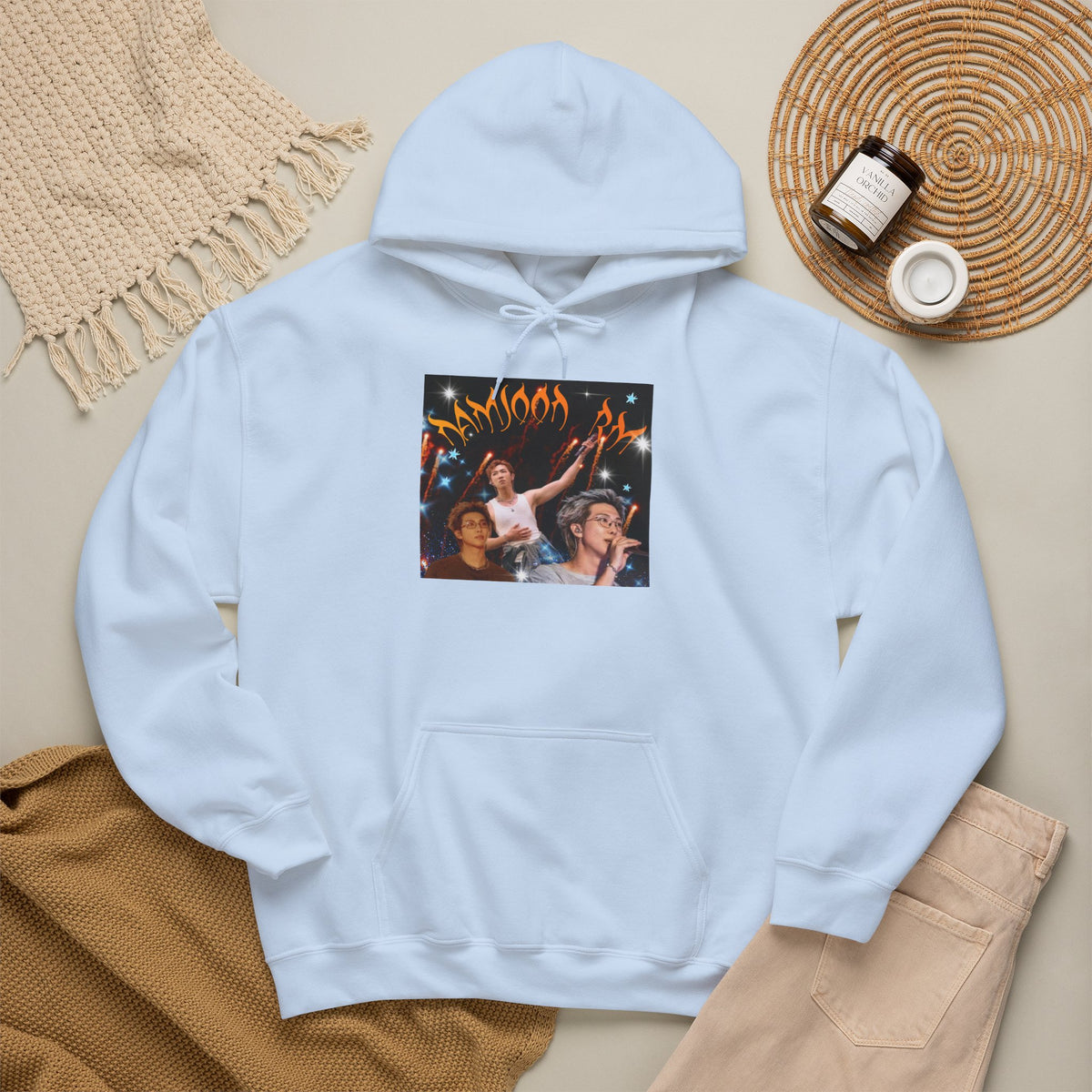 RM Photo Hoodie — Custom Back Number "94" Music Fan Pullover
