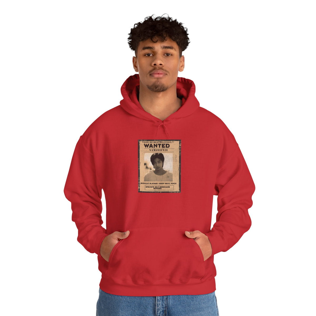 Wanted Namjoon Poster Hoodie — Vintage Photograph Graphic Sweatshirt