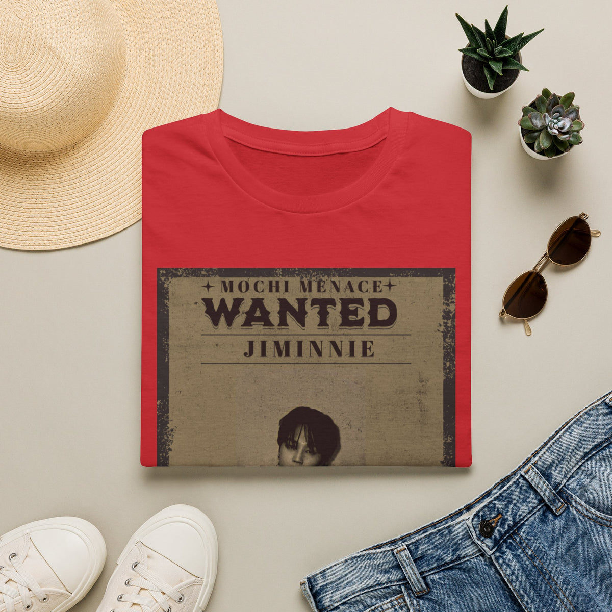 Wanted 'Jimmie' Graphic T‑Shirt — Mochi Menace Vintage Poster Tee