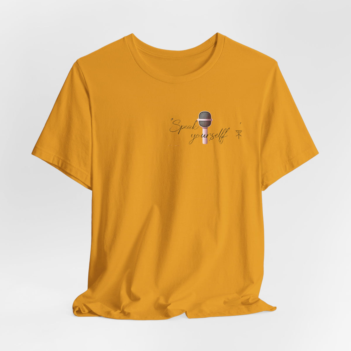 Microphone Graphic Tee — "Speak Your Truth" Short Sleeve T-Shirt
