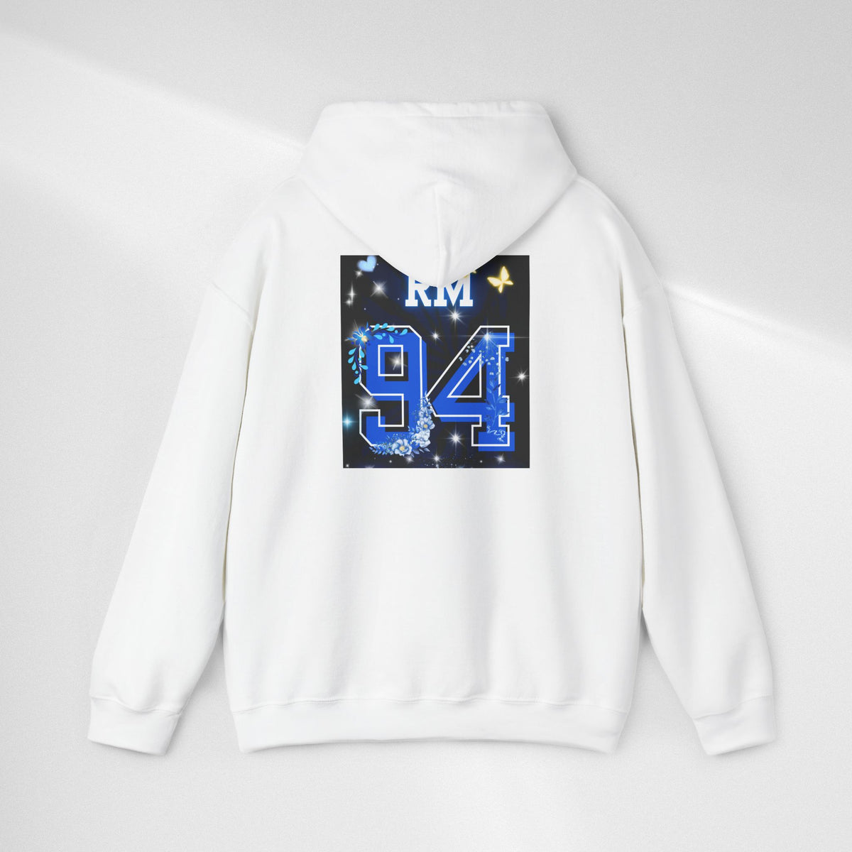 RM Photo Hoodie — Custom Back Number "94" Music Fan Pullover