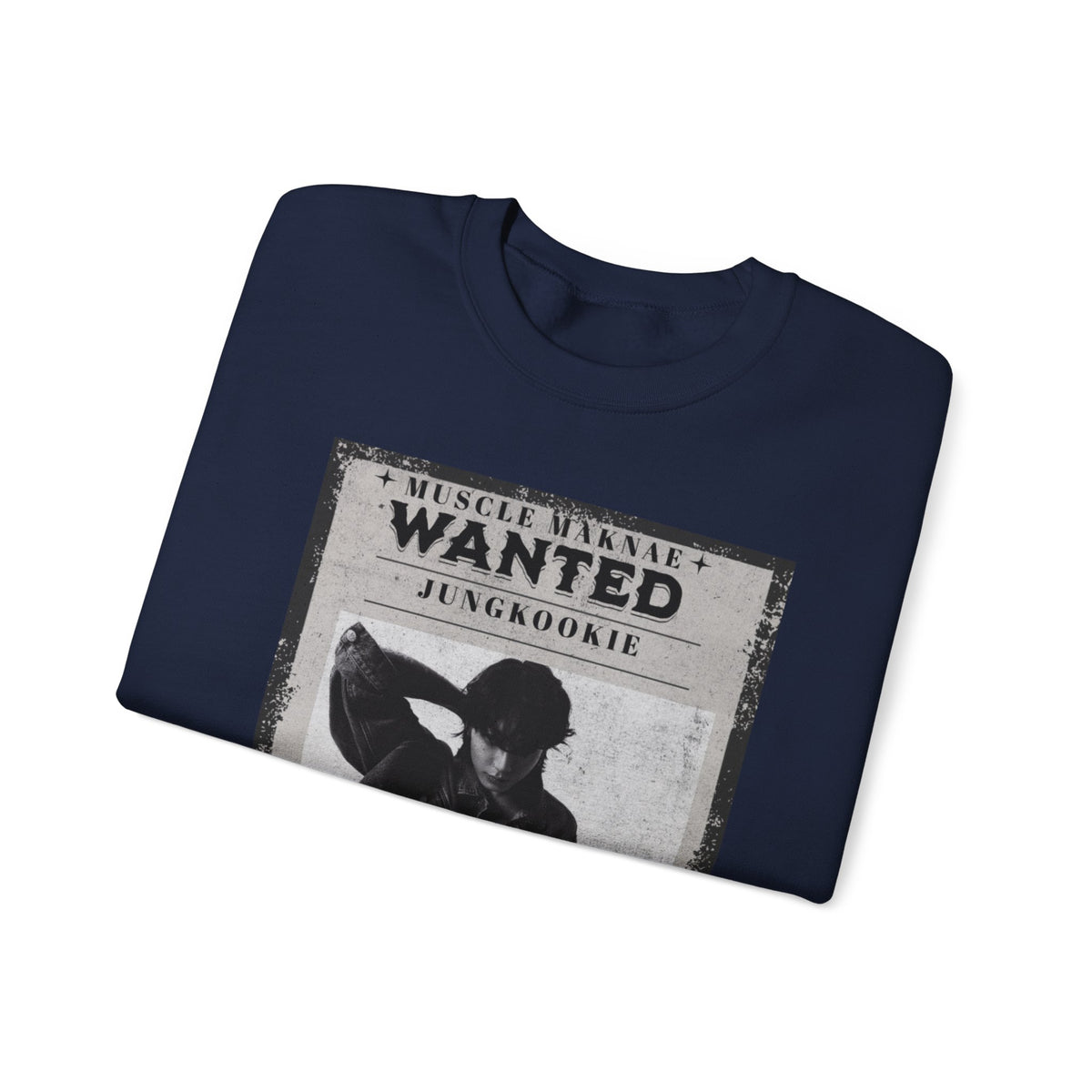Wanted Poster Crewneck Sweatshirt — Vintage 'Wanted' Graphic Pullover