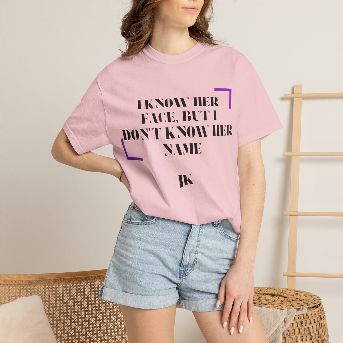 T-Shirt — “I Know Her Face, But I Don’t Know Her Name” Graphic Tee