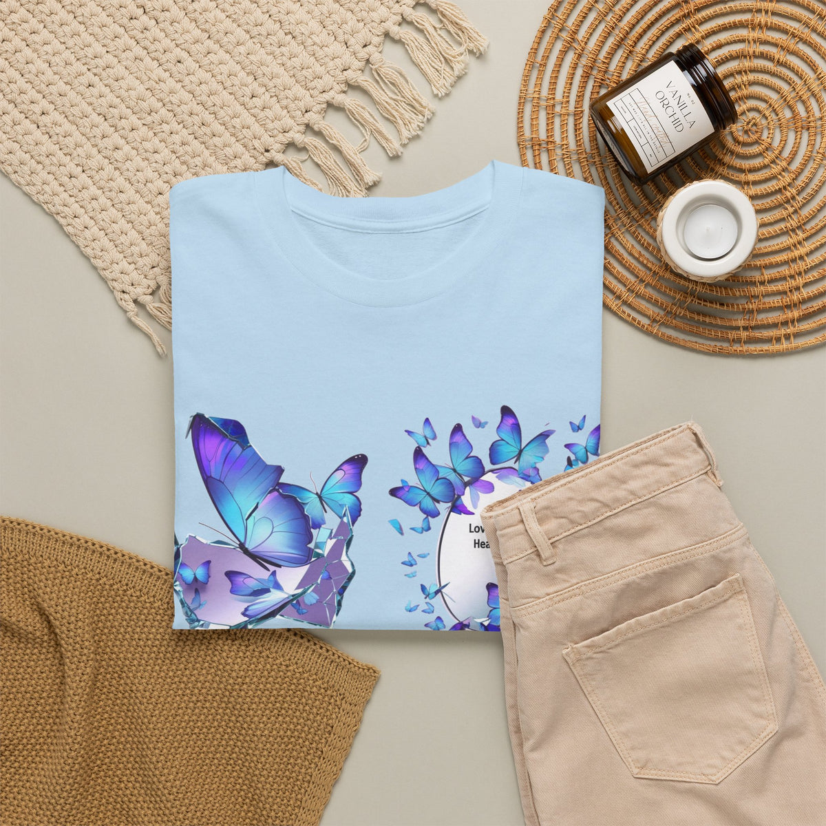 Butterfly Graphic Tee — BTS  Butterflies 'Beautiful' Design