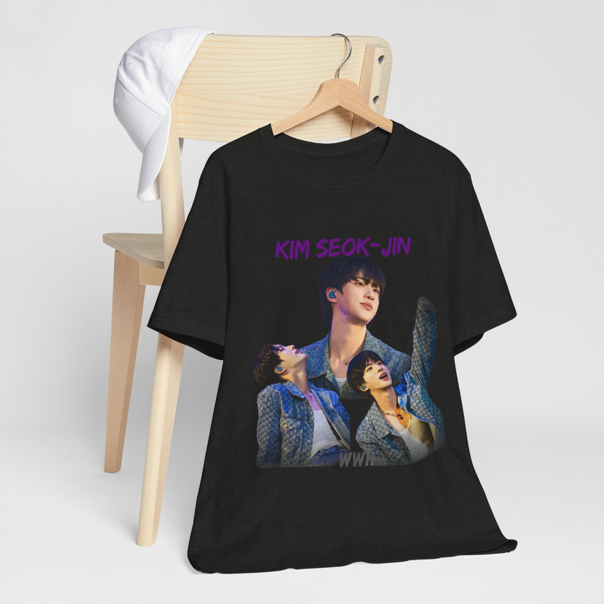 Jin (Kim Seok-jin) Fan Tee — K‑Pop BTS Portrait Graphic T‑Shirt