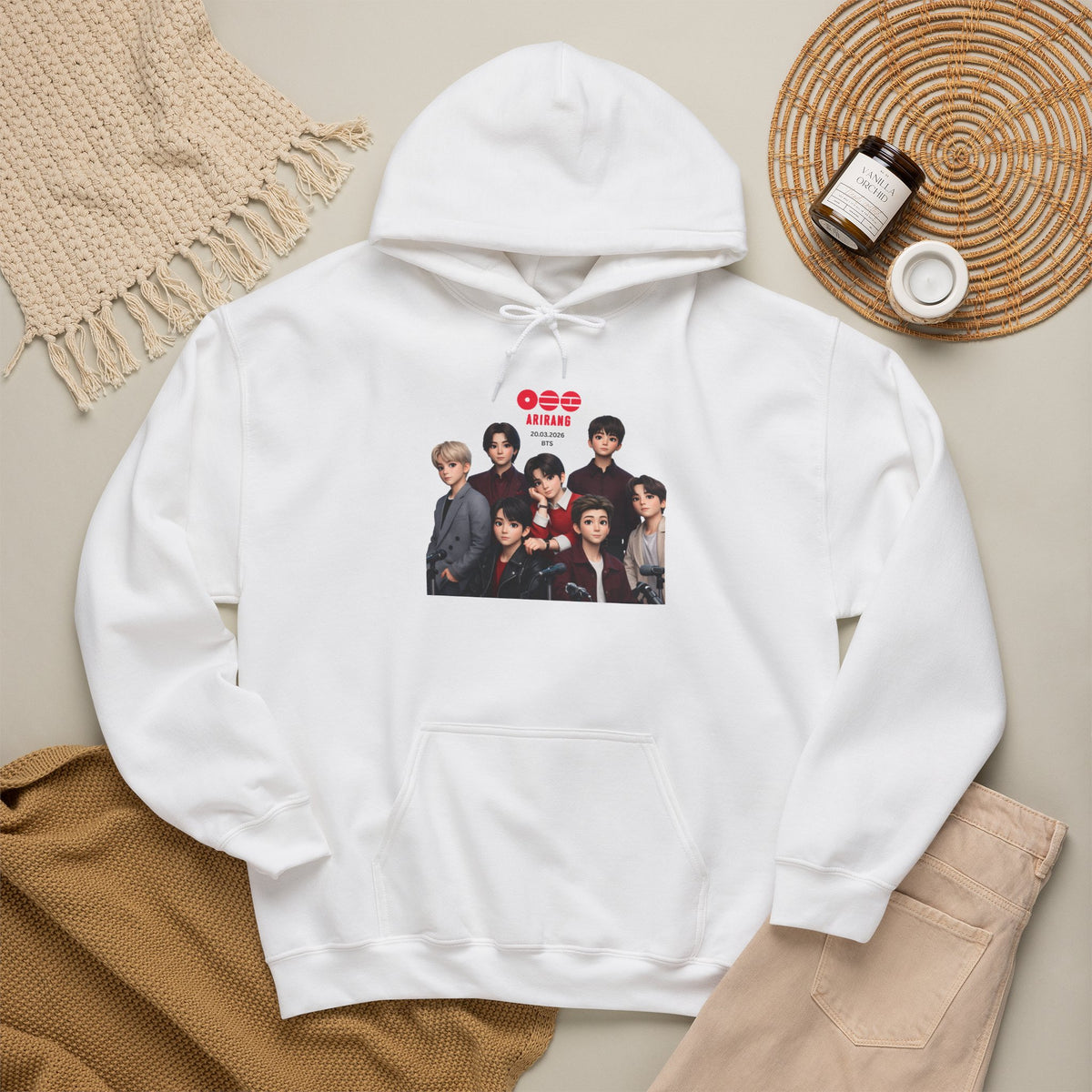 BTS K-Pop Group Photo Hoodie —  Tour Hoodie