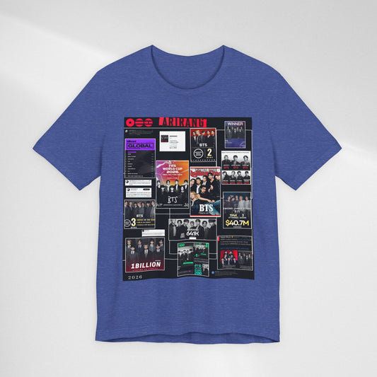 BTS Collage Graphic Tee — K‑Pop Band Milestones Shirt
