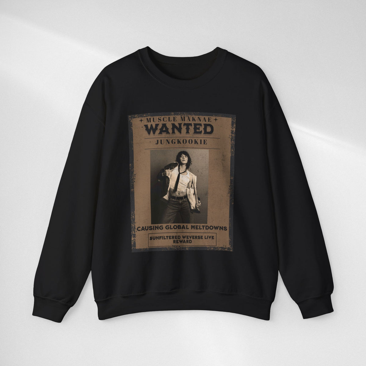 Wanted “Jungkook” Poster Crewneck Sweatshirt