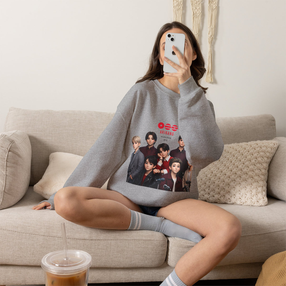BTS GROUP Photo Crewneck Sweatshirt
