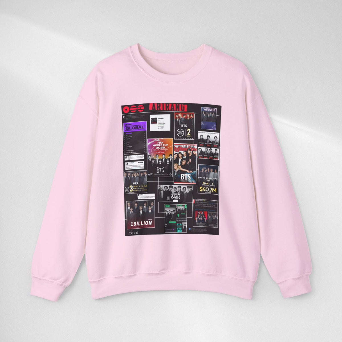 Collage Graphic Sweatshirt — BTS Moments Photo Montage Crewneck