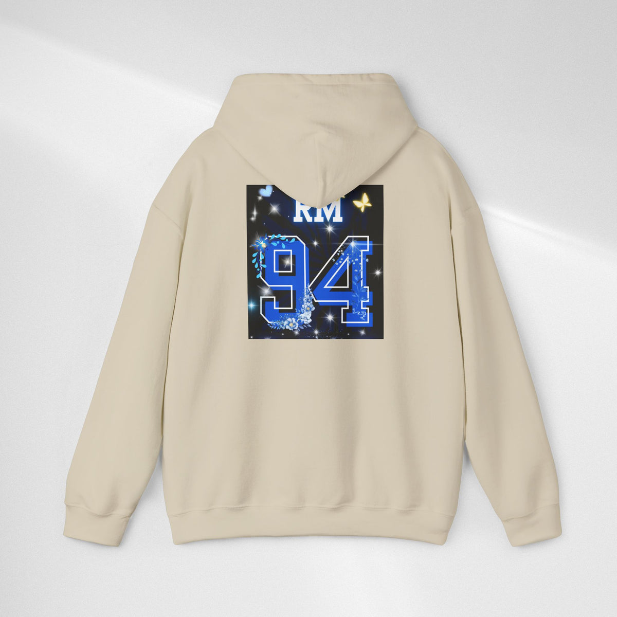 RM Photo Hoodie — Custom Back Number "94" Music Fan Pullover
