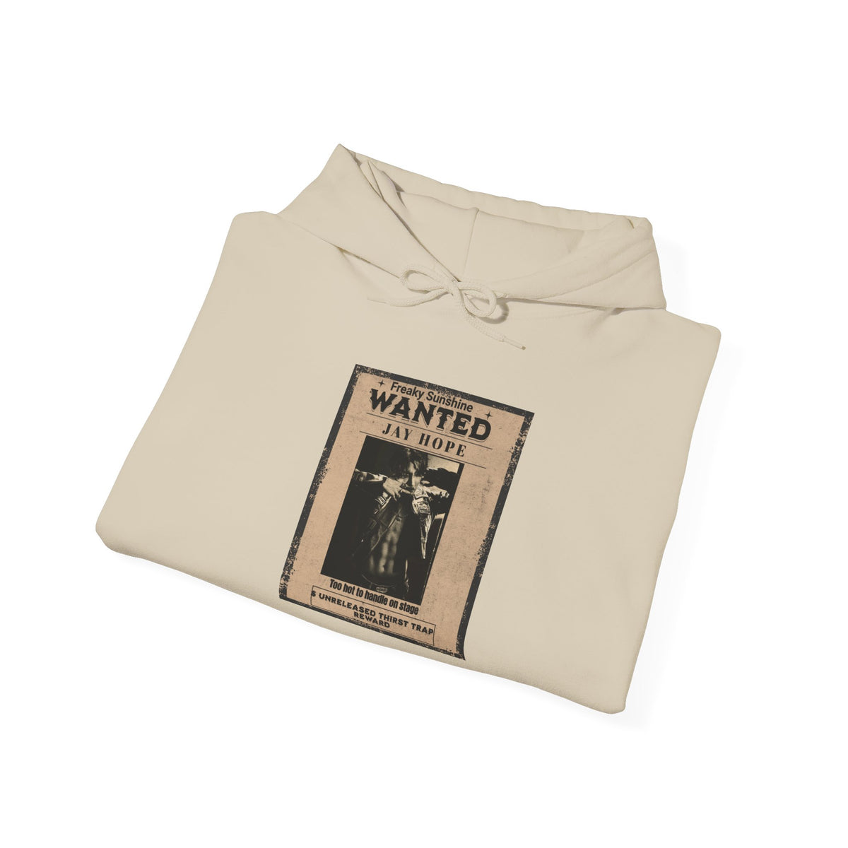 Wanted Poster Hoodie - Vintage 'WANTED: Jay Hope' Graphic Sweatshirt